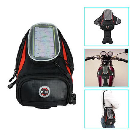 Engros lille magnetisk tanktaske, skulderbæretaske - Lille magnetisk motorcykel-tanktaske, skulderbæretaske